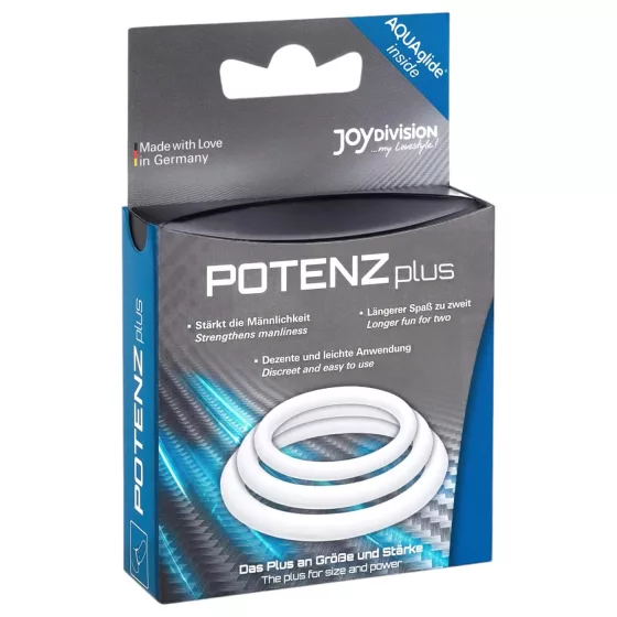 POTENZplus erekční kroužek na penis - sada (3 ks)