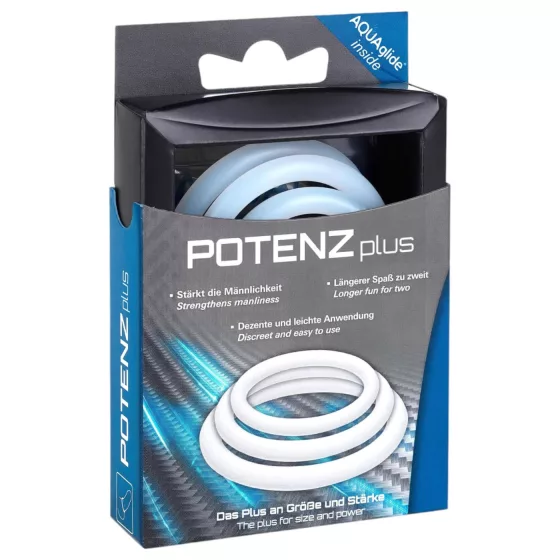 POTENZplus erekční kroužek na penis - sada (3 ks)