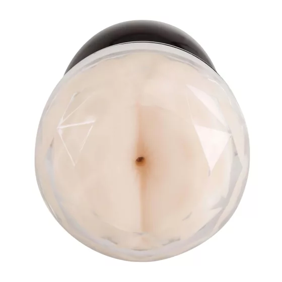 You2Toys - vagína a anál - dvojitý masturbátor - černý