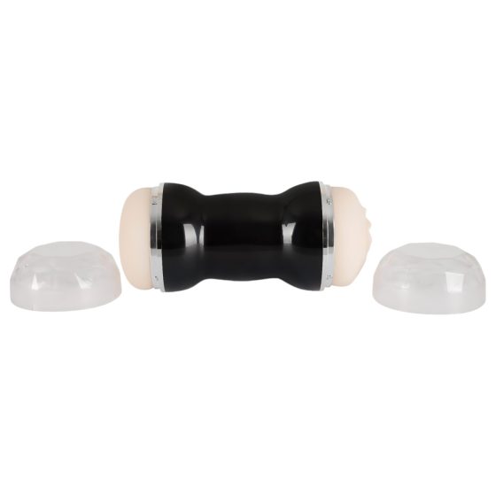 You2Toys - Vagína a Anál - dvojitý masturbátor (černý)