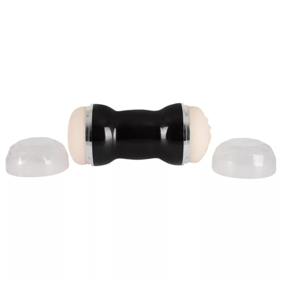 You2Toys - vagína a anál - dvojitý masturbátor - černý