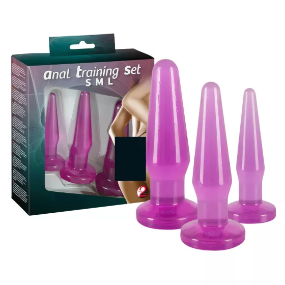 You2Toys - anální tréninková sada kolíků - 3 ks - fialová