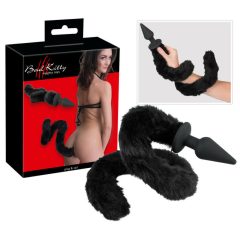  Bad Kitty Plug & Tall - Anální kolík s kočičím ocasem (černý)
