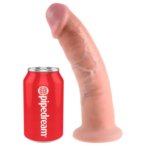 King Cock 9 - realistický přísavkový dildo (23 cm) - přírodní