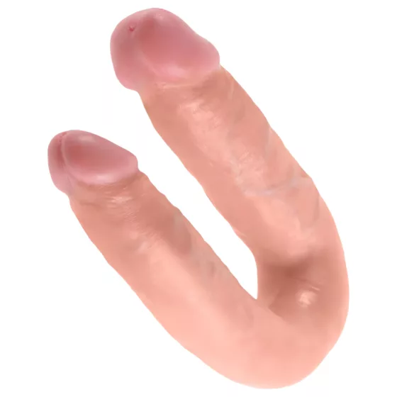 King Cock - dvojité dildo - střední - tělová barva
