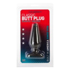   Doc Johnson Classic Butt Plug - anální dildo střední velikosti (černé)