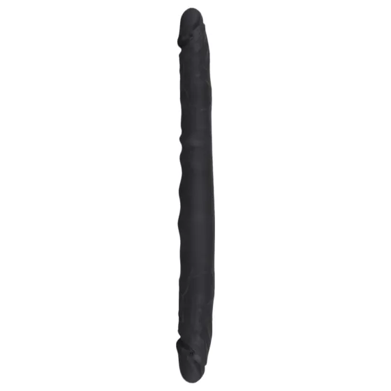 Bad Kitty - dvojité dildo - flexibilní silikon - černé