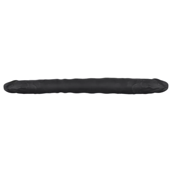 Bad Kitty - dvojité dildo - flexibilní silikon - černé