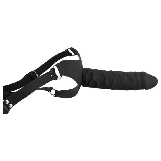 You2Toys - Silikonové Strap-On - připínací dildo (černé)