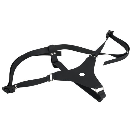 You2Toys - Silikonové Strap-On - připínací dildo (černé)