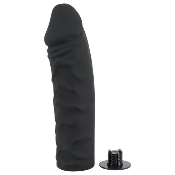 You2Toys - Silikonové Strap-On - připínací dildo (černé)