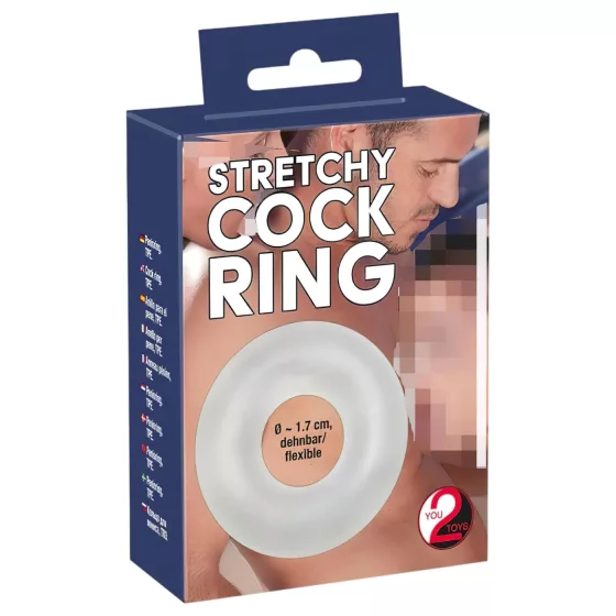 You2Toys - erekční kroužek - silikonový - průhledný