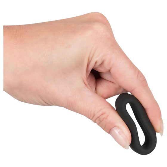 Black Velvet - silnostěnný erekční kroužek (2,6 cm) - černý