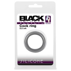   Black Velvet - silnostěnný erekční kroužek (3,2 cm) - černý