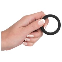   Black Velvet - silnostěnný erekční kroužek (3,8 cm) - černý