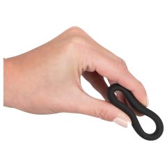   Black Velvet - silnostěnný erekční kroužek (3,8 cm) - černý
