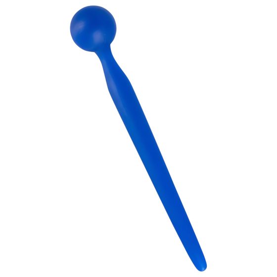 Dilator Sperm Stopper - dilatátor s kuličkou - silikonový - modrý
