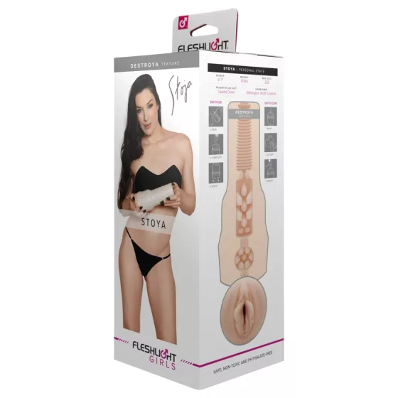 Fleshlight - masturbátor vagina - realističnost Stoya - tělová barva