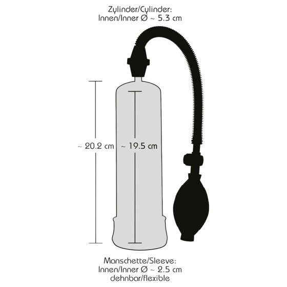 Bang Bang - vakuová pumpa na penis - černá