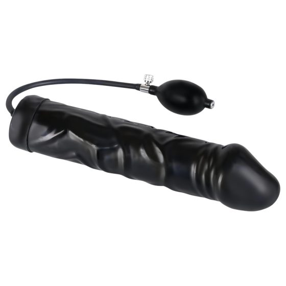 You2Toys - latexový nafukovací anální kolík - velký (černý)