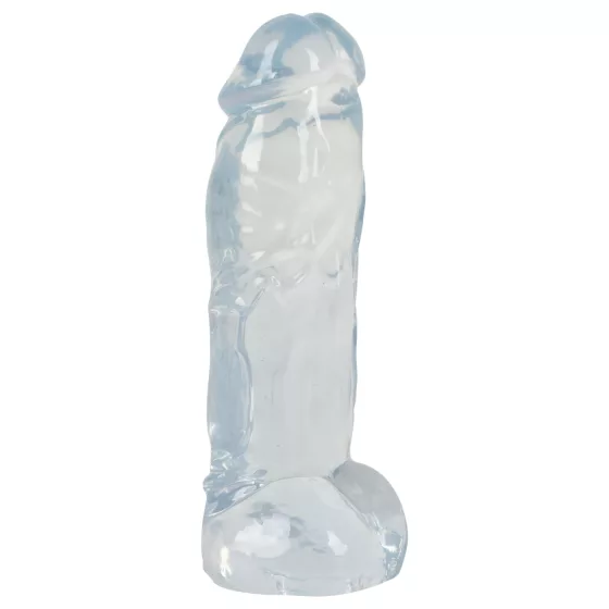 Crystal Clear Big Dong - gelové obří dildo (21,5 cm)