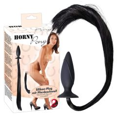   You2Toys - HORNY Pony - anální kolík a koňský ohon (černý)