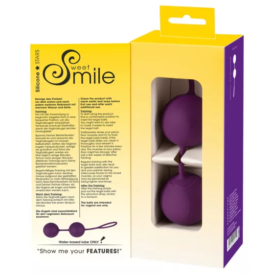 SMILE - venušiny kuličky XXL - velké - fialová