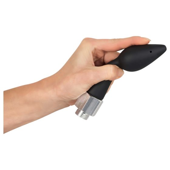 You2Toys - Zadní Stříkačka - kuželová silikonová sprchová hlavice (černá)