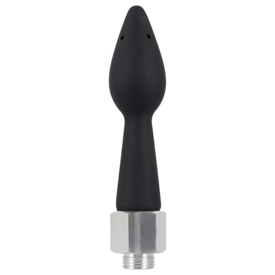 You2Toys - Zadní Stříkačka - kuželová silikonová sprchová hlavice (černá)