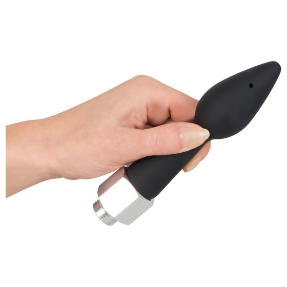 You2Toys - Zadní Stříkačka - kuželová silikonová sprchová hlavice (černá)