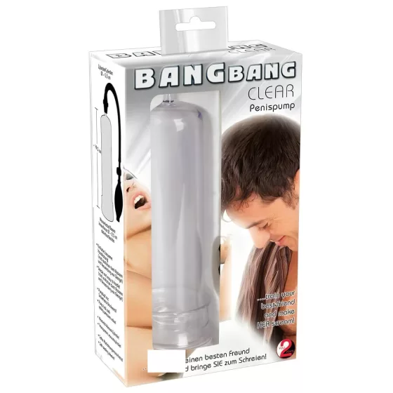 You2Toys - Bang Bang vakuová pumpa na penis (průhledná)