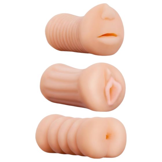 XXX To GO Juicy Sada (3 ks) - umělá vagina, ústa, zadeček masturbátor