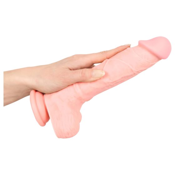 Lékařský - silikonové dildo (24 cm) - přírodní
