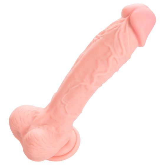 Lékařský - silikonové dildo (24 cm) - přírodní