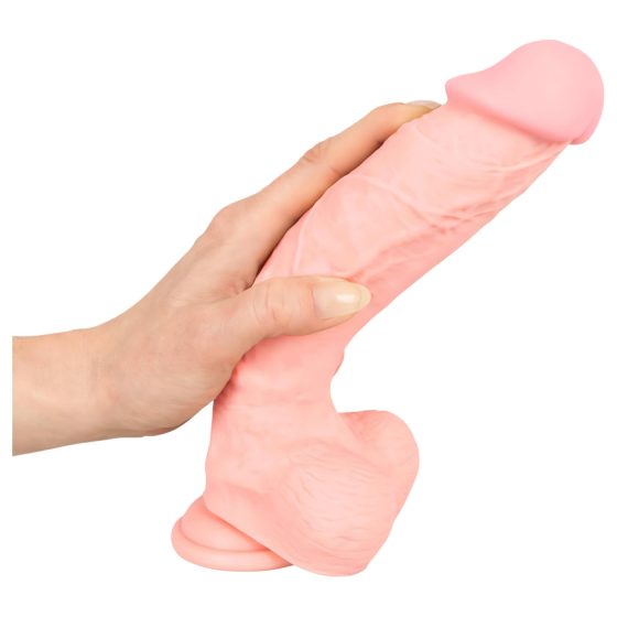 Lékařský - silikonové dildo (24 cm) - přírodní
