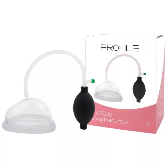 Fröhle - Vakuová pumpa na vaginu - lékařská - průhledná