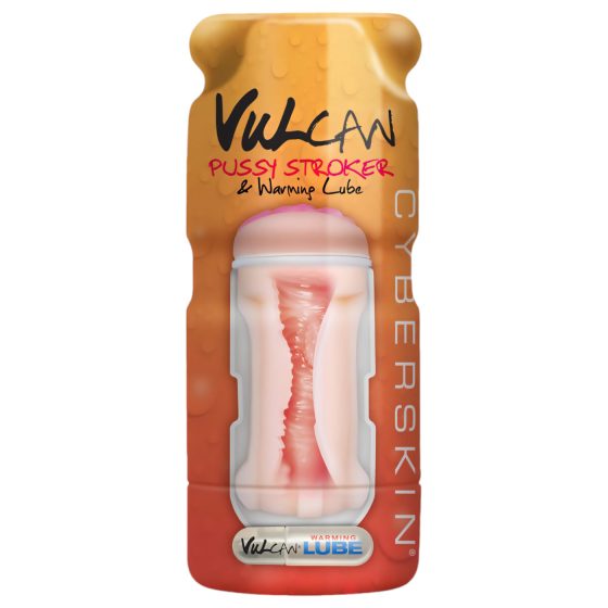 / Vulcan Stroker - realistická vagína + hřejivý lubrikant (přírodní)