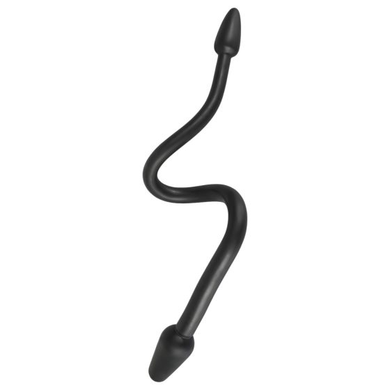 Rebel Dvojitý Kolík - dvojitý kužel anální dildo (černá)