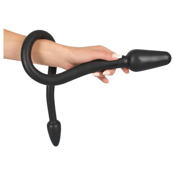 Rebel Dvojitý Kolík - dvojitý kužel anální dildo (černá)