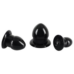  You2Toys - Sada Stimulátorů - anální kolíky - 3 ks (černé)