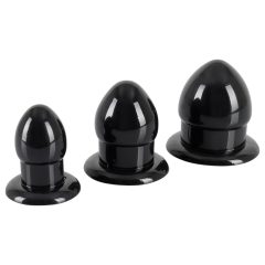   You2Toys - Sada Stimulátorů - anální kolíky - 3 ks (černé)