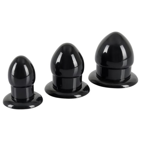 You2Toys - Sada Stimulátorů - anální kolíky - 3 ks (černé)