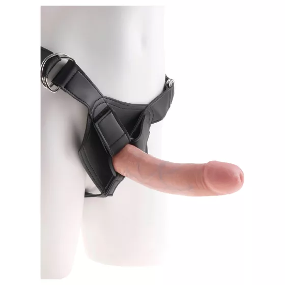 King Cock Strap-on 8 - připínací dildo (tělové barvy)