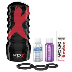   PDX Elite Air-Tight Vagina - manuální vakuová umělá vagína (přírodní)