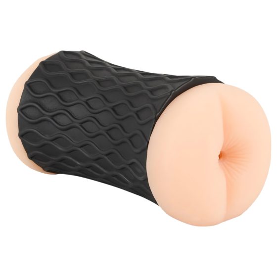Nature Skin - vagína a zadní masturbátor (přírodní-černý)