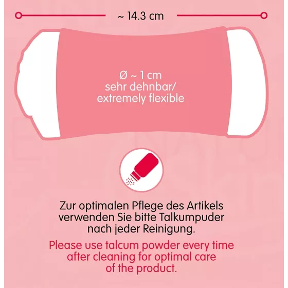 Nature Skin - masturbátor vagina a anální otvor - realistický černo-tělový
