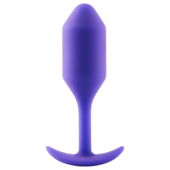 b-vibe Snug Plug 2 - dvojitý anální kolík (114g) - fialový