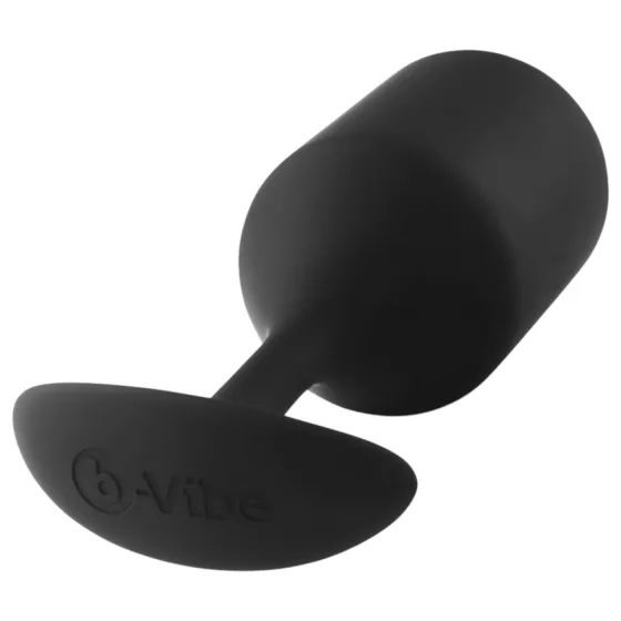 b-Vibe Snug Plug 4 - dvojitý kuličkový anální kolík (257 g, černý)