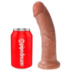 King Cock 8 dildo (20 cm) - tmavý přírodní
