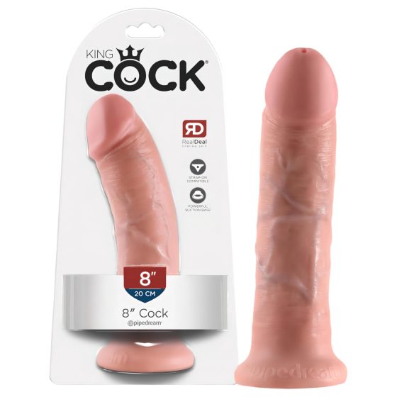 King Cock 8 dildo (20 cm) - přírodní